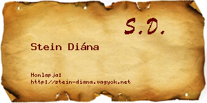 Stein Diána névjegykártya